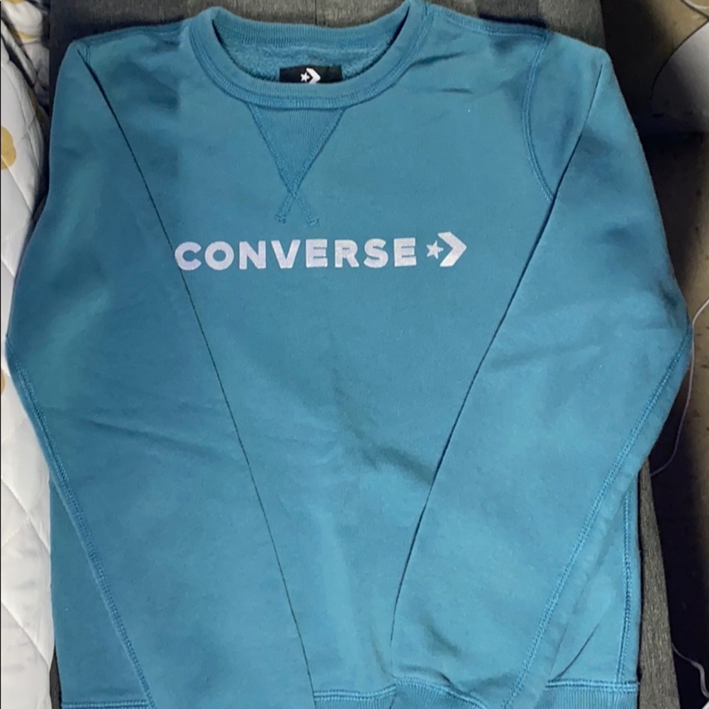 Teal converse sweatshirt